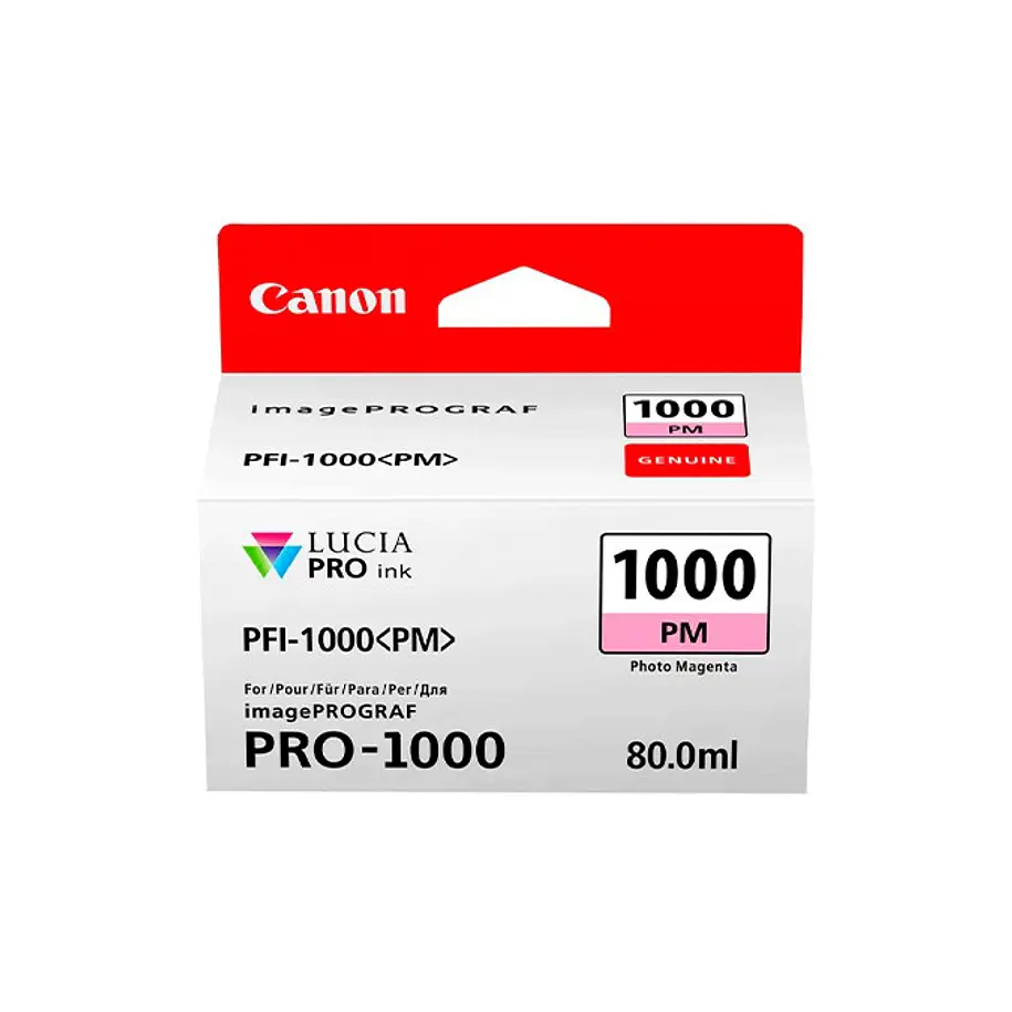 Canon Tinta PFI-1000 Photo Magenta (PM) 1