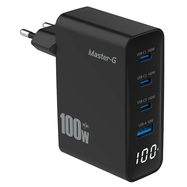 Master-G Cargador Portátil Carga Rápida 100w + Cable USB-C 3
