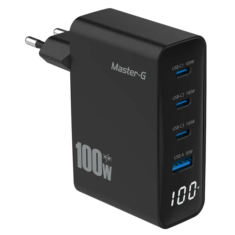 Master-G Cargador Portátil Carga Rápida 100w + Cable USB-C 3