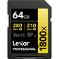 Lexar Tarjeta de Memoria SD Lexar 64GB  UHS-II SDXC U3 V60 4K - Miniatura 1