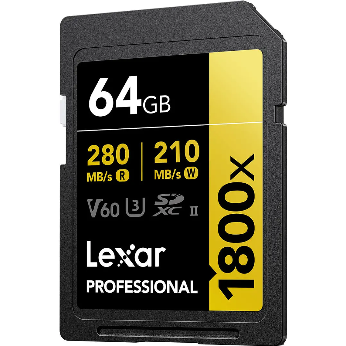 Lexar Tarjeta de Memoria SD Lexar 64GB  UHS-II SDXC U3 V60 4K 3