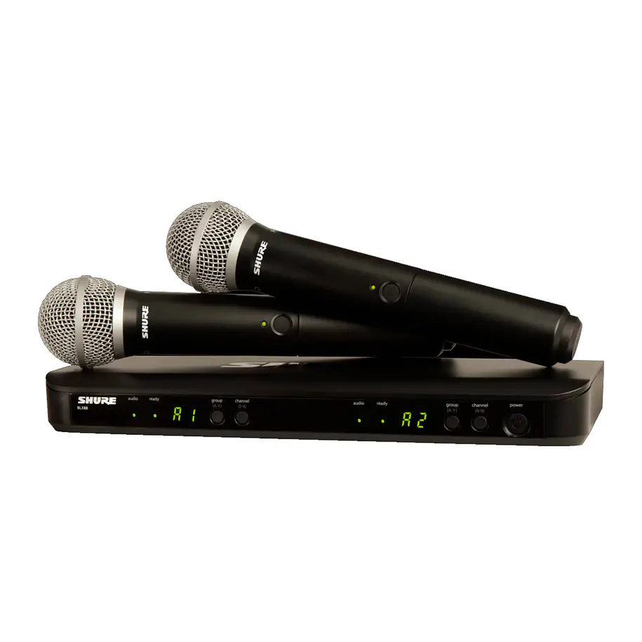 Shure BLX288/PG58-M15 Sistema Inalámbrico con dos Micrófono PGA58 1