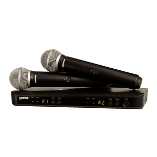 Shure BLX288/PG58-M15 Sistema Inalámbrico con dos Micrófono PGA58