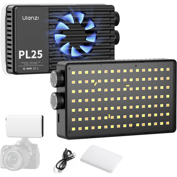 Ulanzi PL25 Luz Led Bicolor Con Controles Simples y Difusor - L156 1