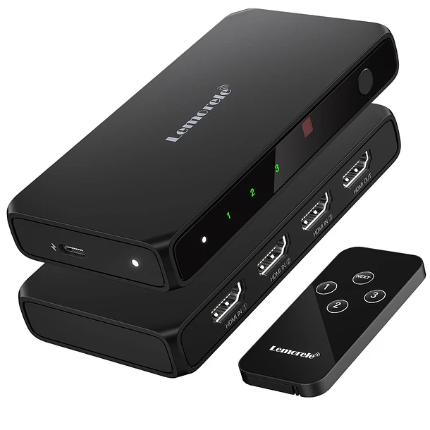 Lemorele G99 Switch HDMI 4K Con Control Remoto 1