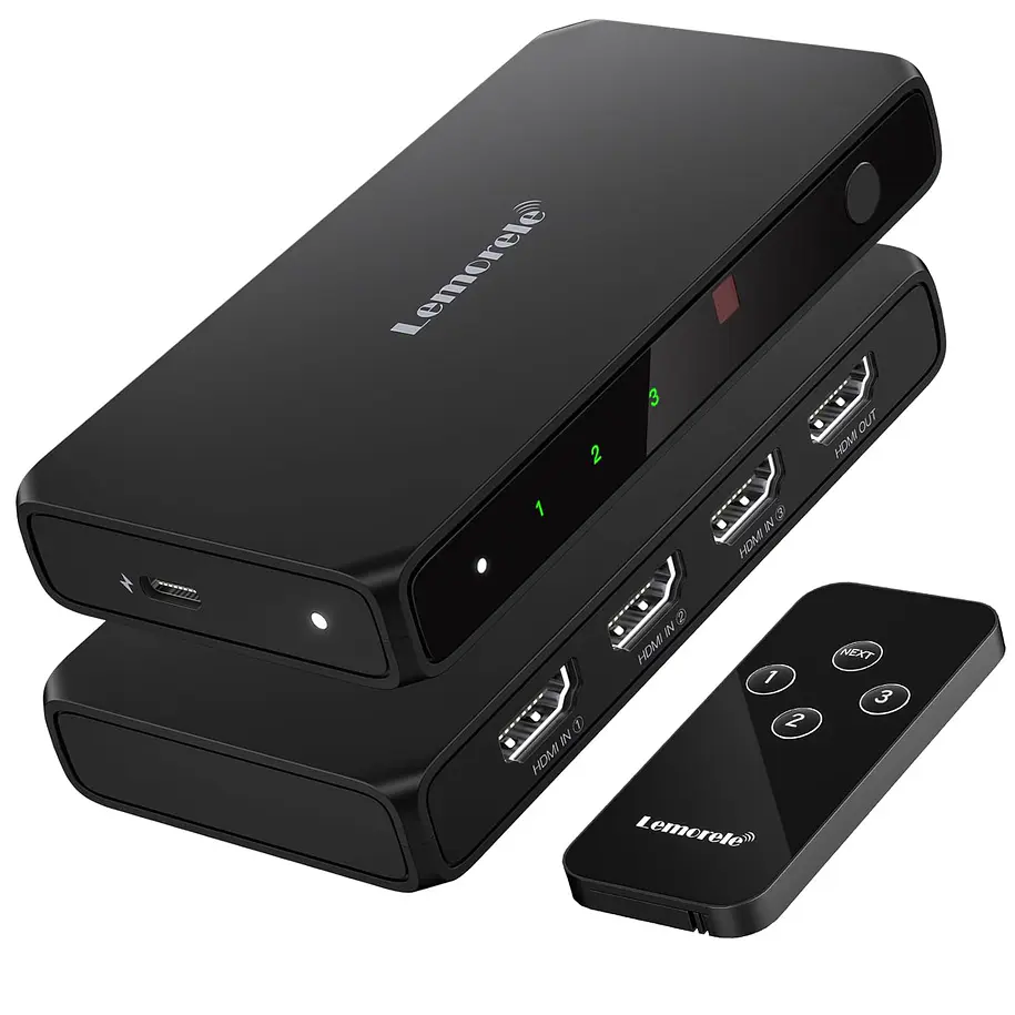 Lemorele G99 Switch HDMI 4K Con Control Remoto 1