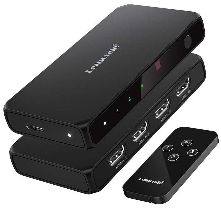 Lemorele G99 Switch HDMI 4K Con Control Remoto 1