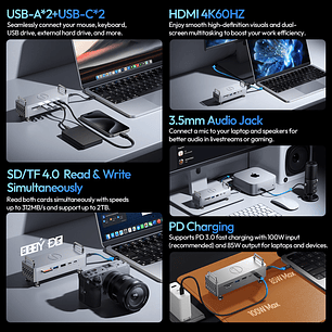 Ulanzi QT03 Docking Station con Enclosure para SSD   - A050