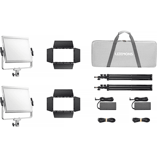 Godox Litemons LP400Bi Bi-Color LED Light Panel (Kit de 2 luces)