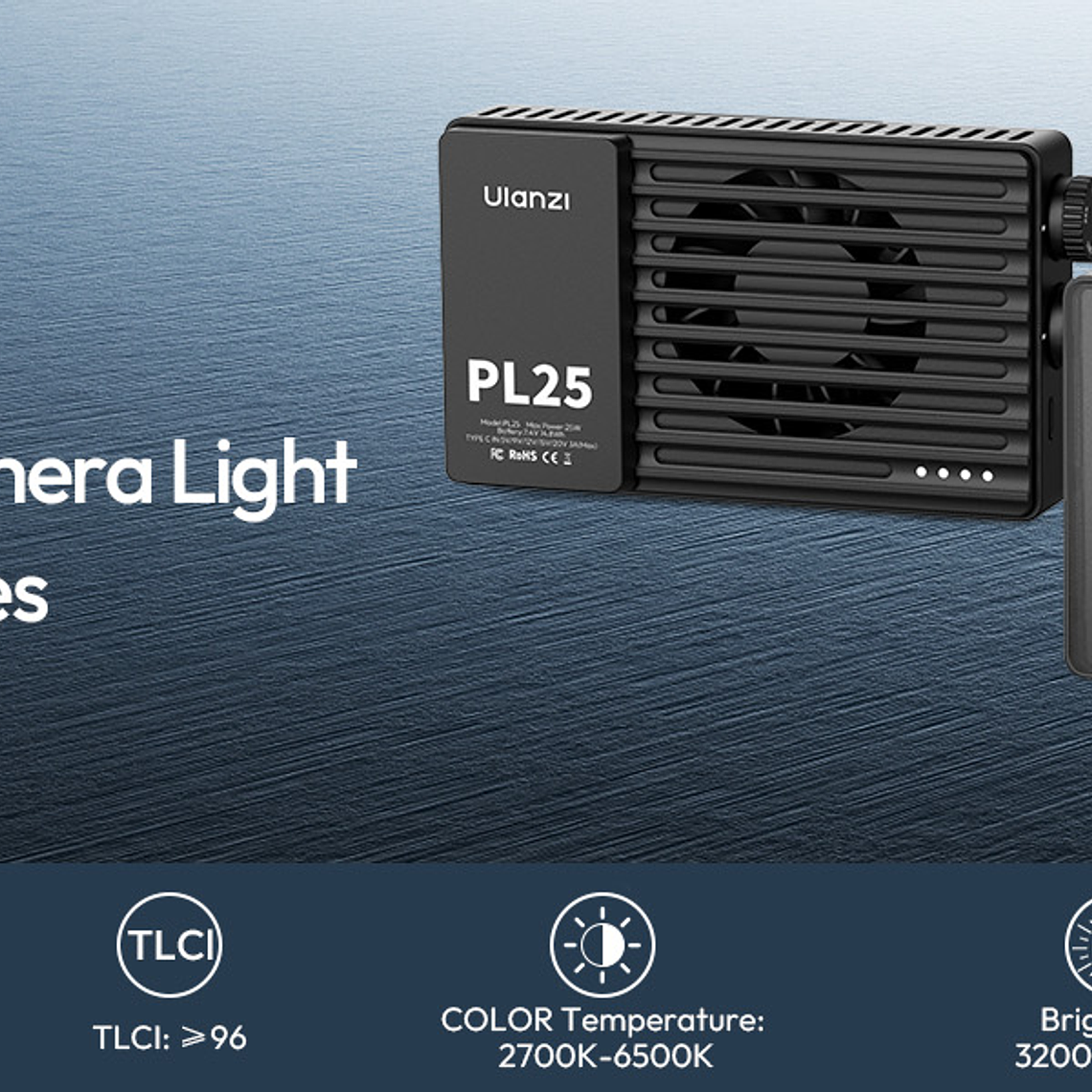 Ulanzi PL25 Luz Led Bicolor Con Controles Simples y Difusor - L156 2