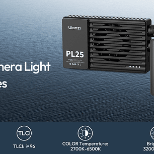 Ulanzi PL25 Luz Led Bicolor Con Controles Simples y Difusor - L156