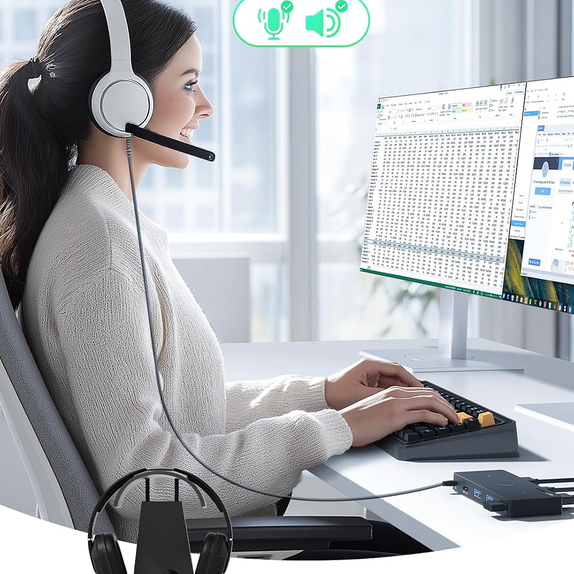 Lemorele H100 Comparte Hasta 5 Periféricos Entre 2 Computadores 6