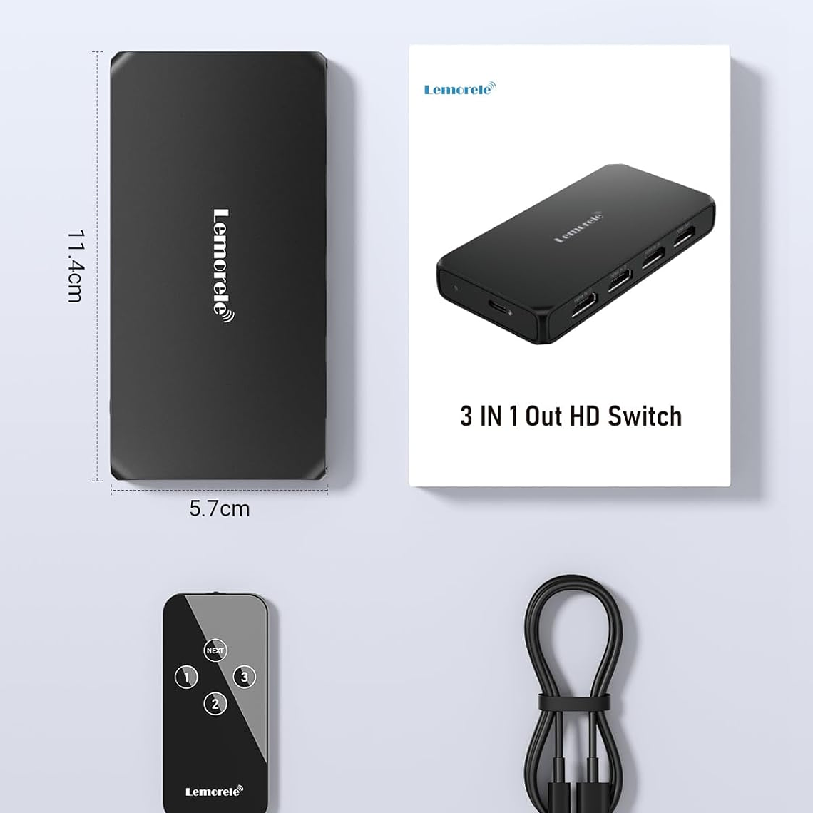 Lemorele G99 Switch HDMI 4K Con Control Remoto 7