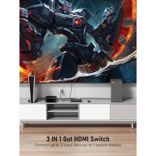 Lemorele G99 Switch HDMI 4K Con Control Remoto 9