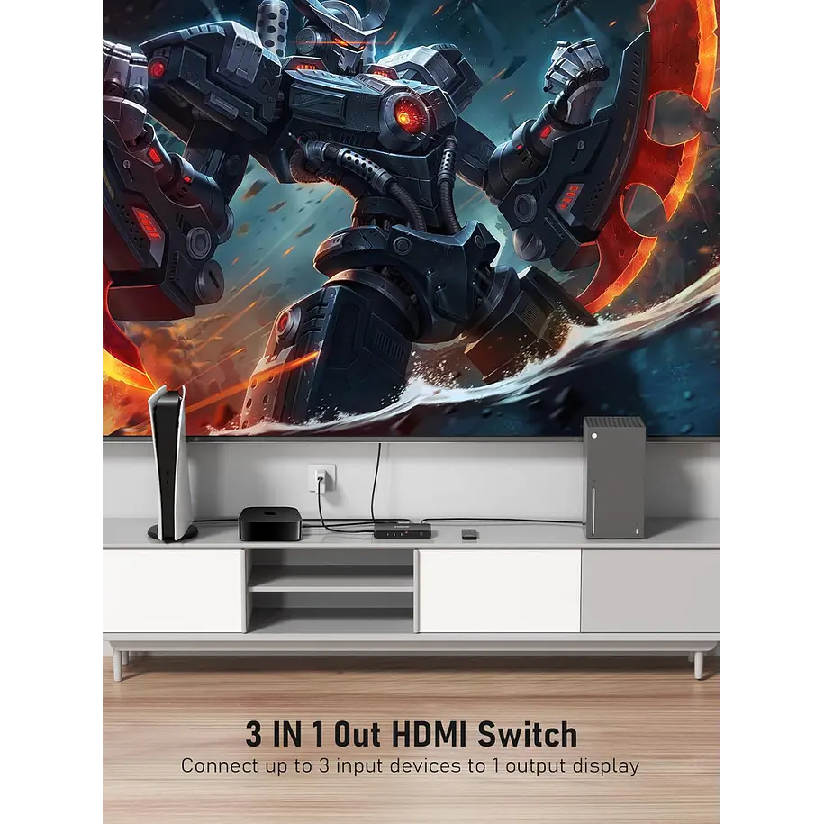 Lemorele G99 Switch HDMI 4K Con Control Remoto 9