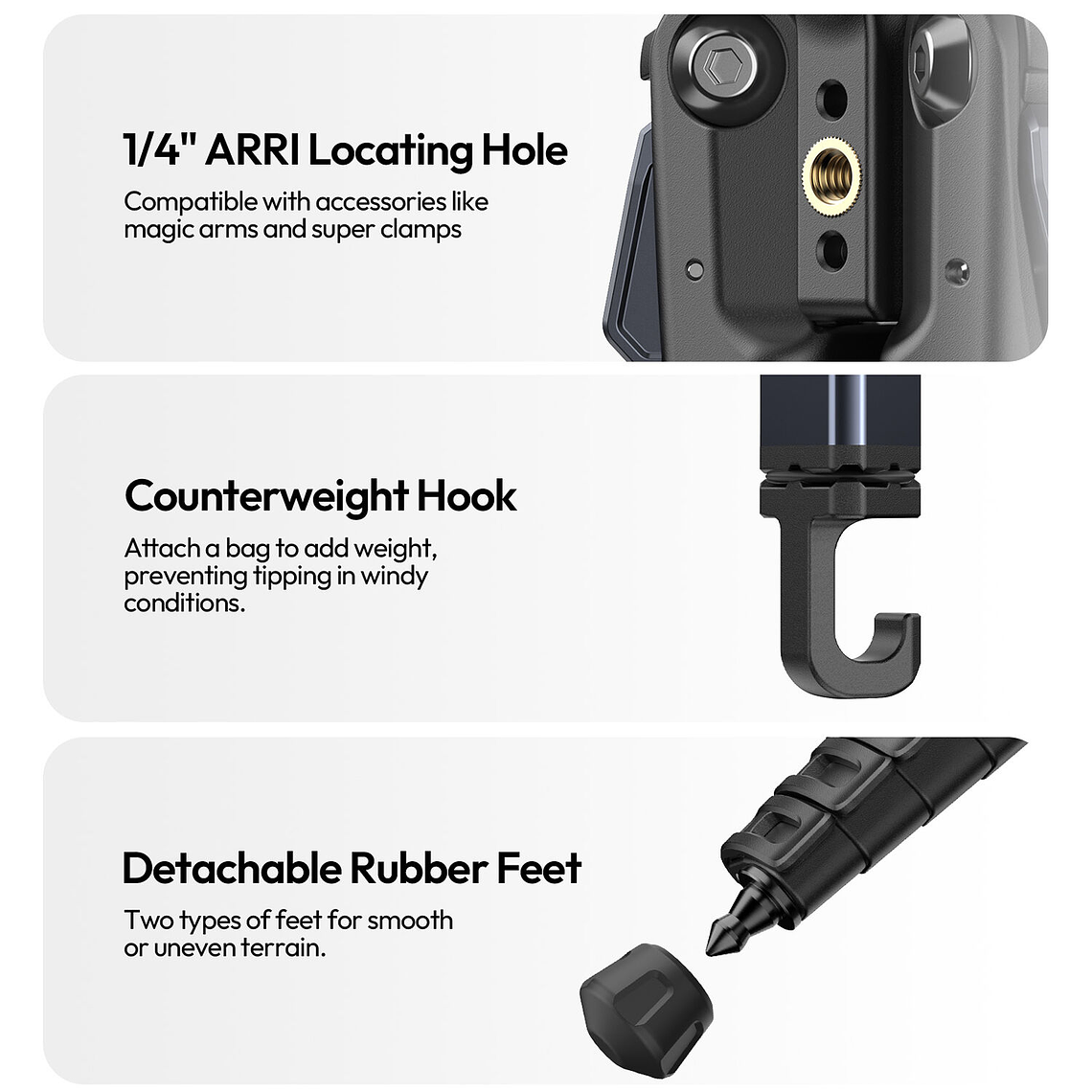 Ulanzi Ombra Video II Trípode de Video Con Cabezal Fluido  - T154 6