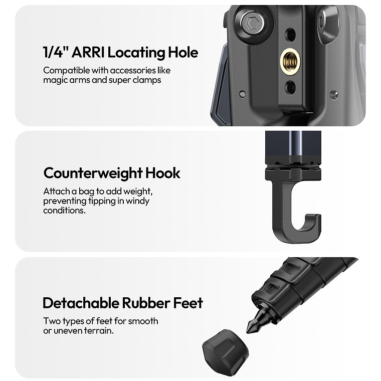 Ulanzi Ombra Video II Trípode de Video Con Cabezal Fluido  - T154 6