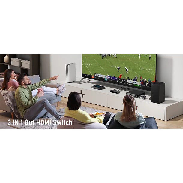 Lemorele G99 Switch HDMI 4K Con Control Remoto 11