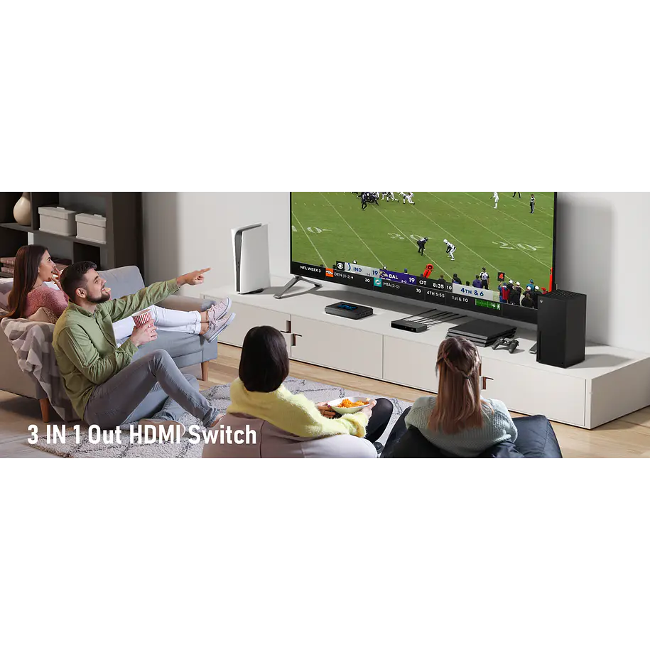 Lemorele G99 Switch HDMI 4K Con Control Remoto 11