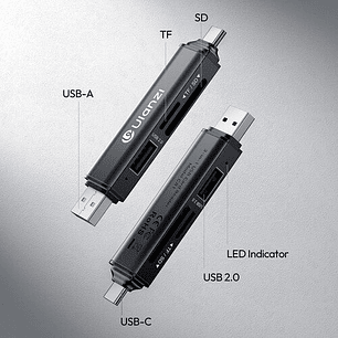 Ulanzi CR1 Lector de Memoria USB y USB-C  - X117