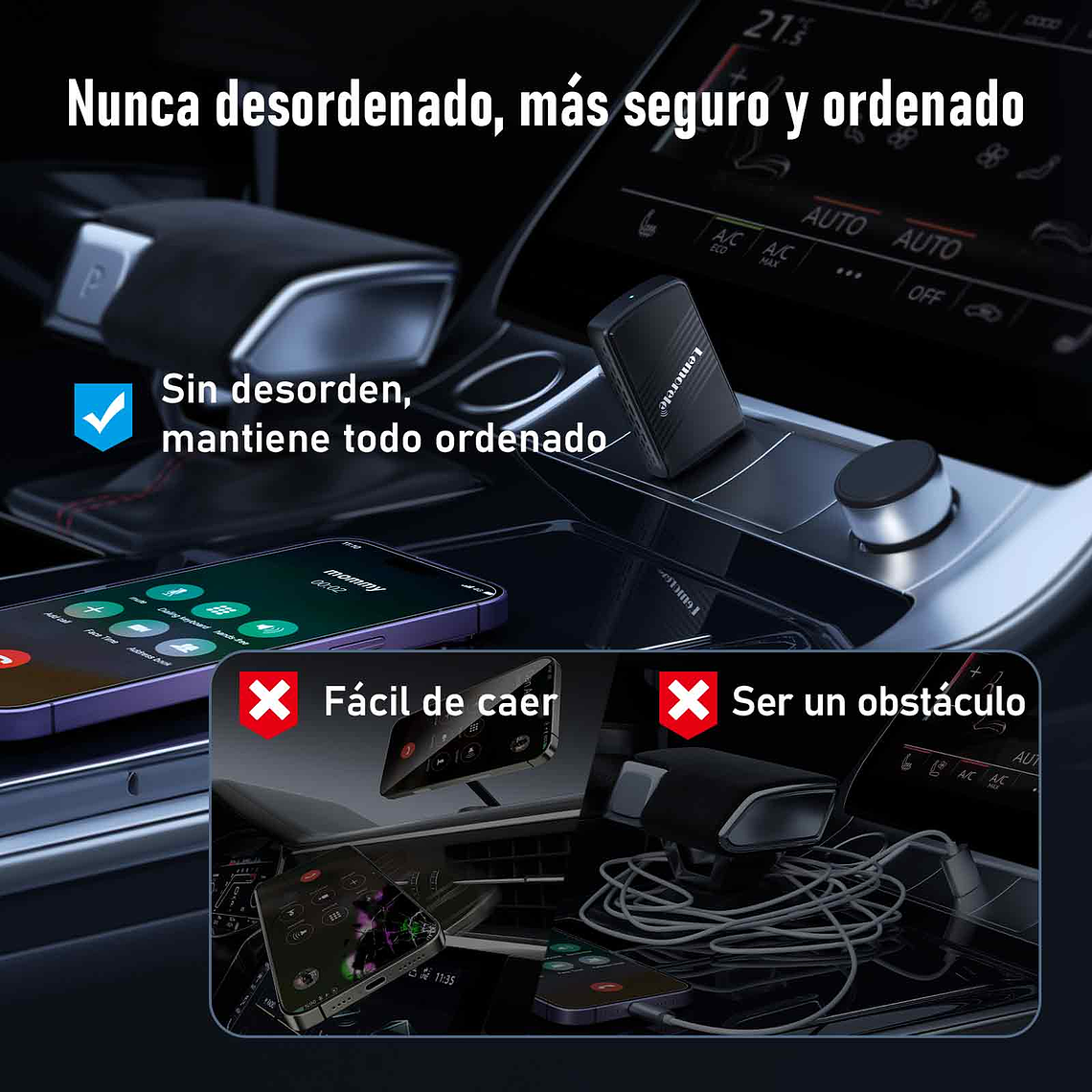 Lemorele Adaptador Inalámbrico Carplay 6
