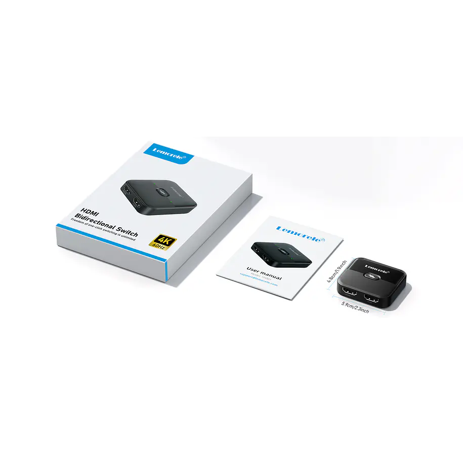 Lemorele HS001 Switch HDMI Bidireccional 4K 60Hz 8