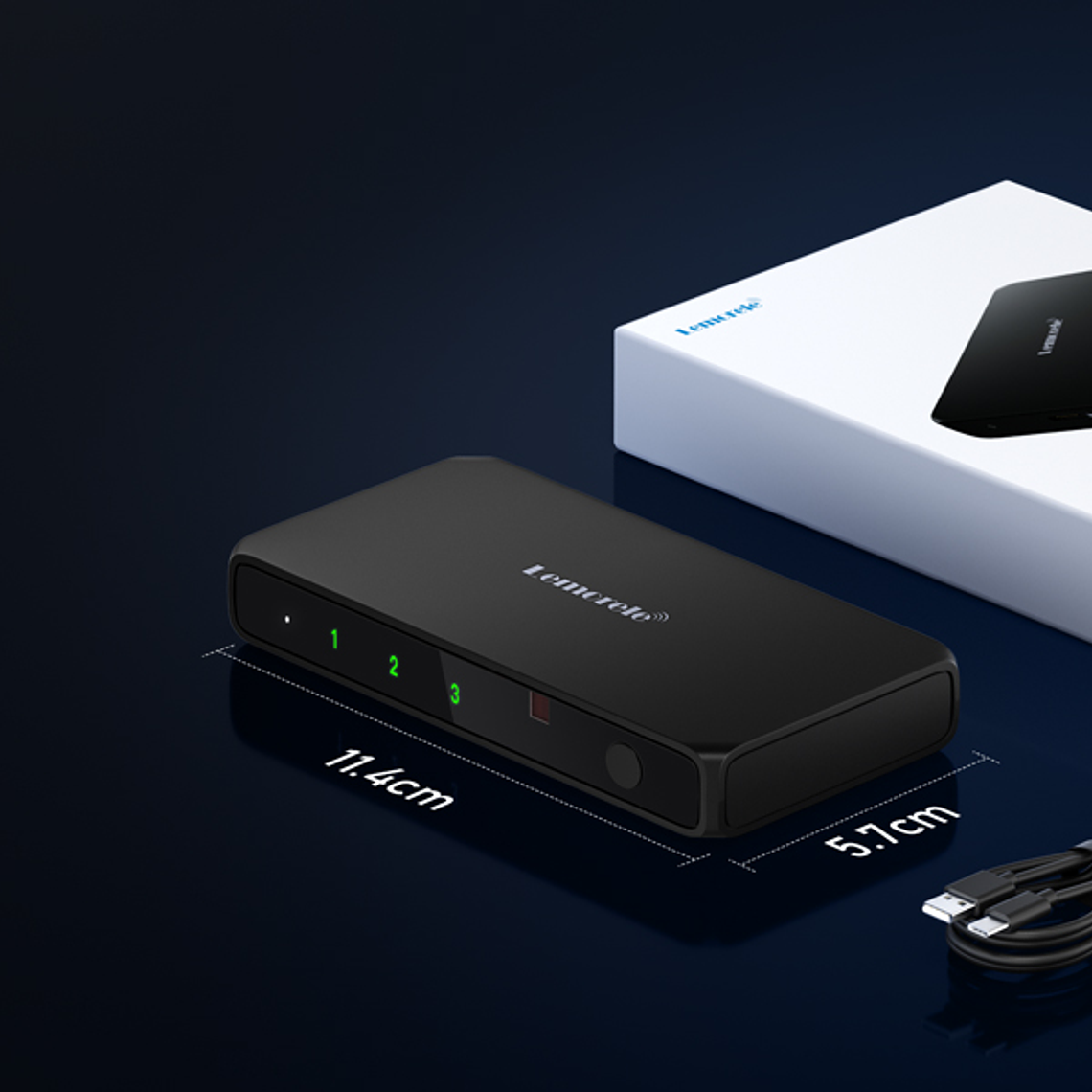 Lemorele G99 Switch HDMI 4K Con Control Remoto 12