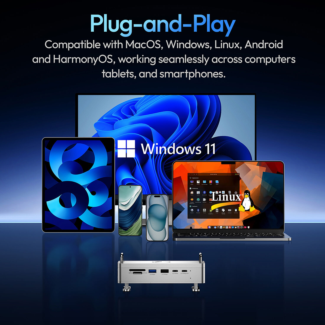 Ulanzi QT03 Docking Station con Enclosure para SSD   - A050 10