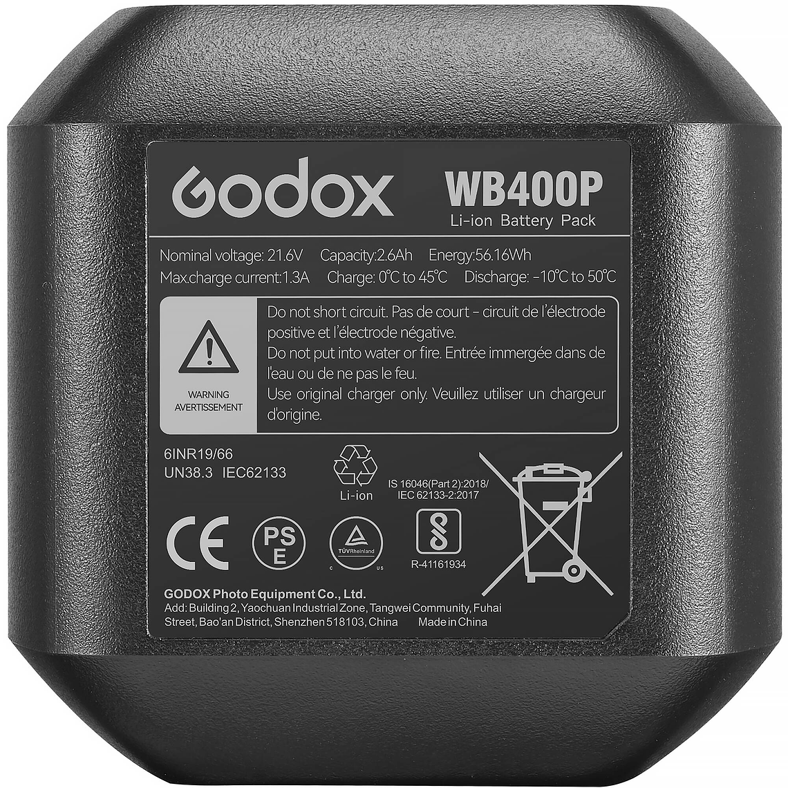 Godox AD400ProII Flash Portatil Con Batería 400w 8