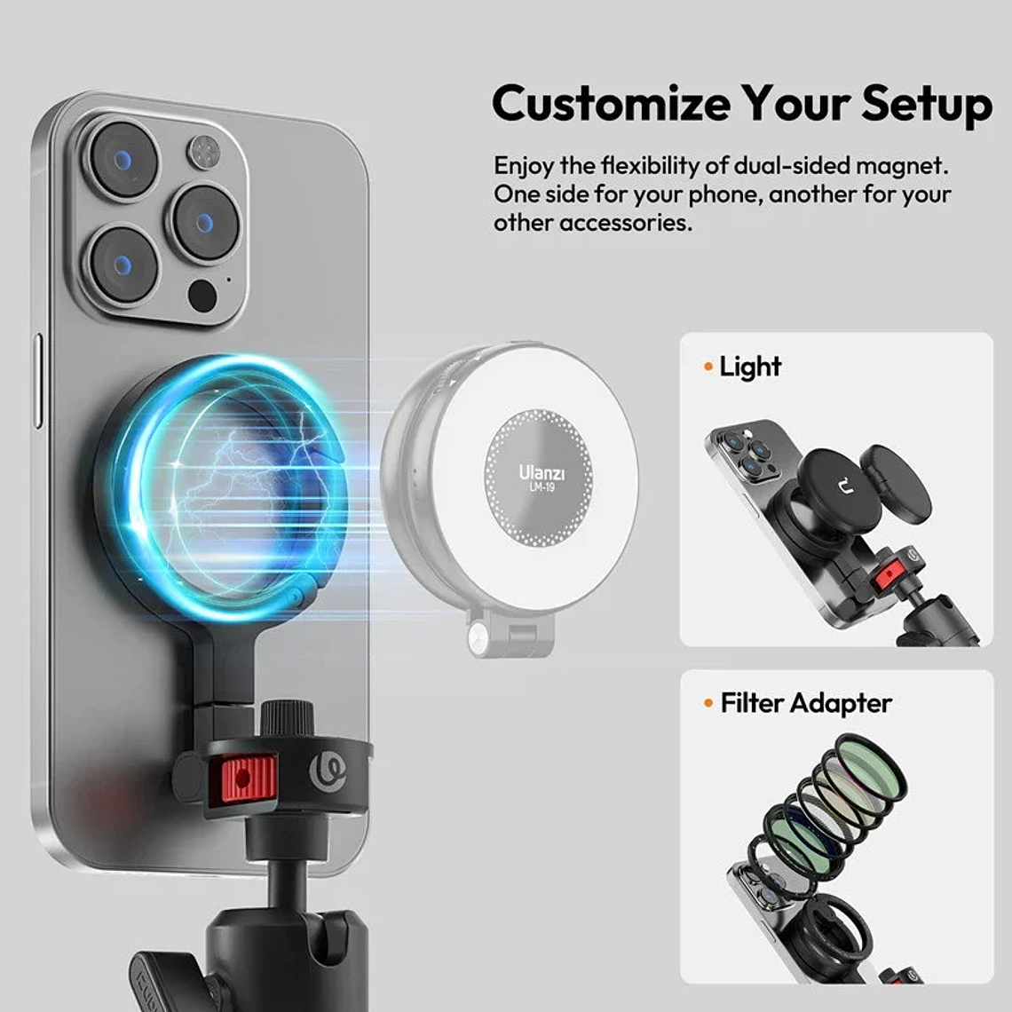 Ulanzi MT30  T137  Mini Trípode Magnético MagSafe 2