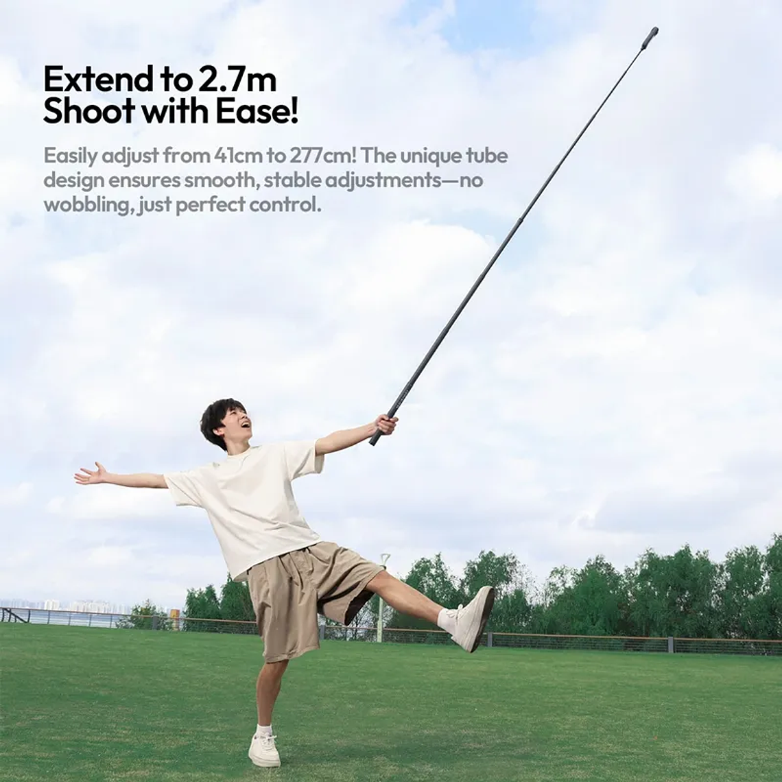 Ulanzi VL02 Barra Selfie 2,7m Fibra de Carbono Sumergible - T096 13