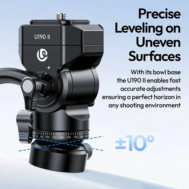 Ulanzi U-190II Cabezal Fluido Para Video Con Equilibrio de Cabezal 2