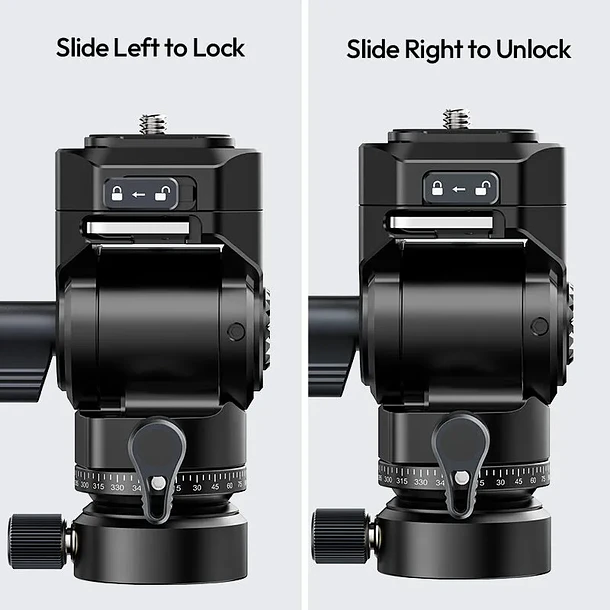 Ulanzi U-190II Cabezal Fluido Para Video Con Equilibrio de Cabezal 8
