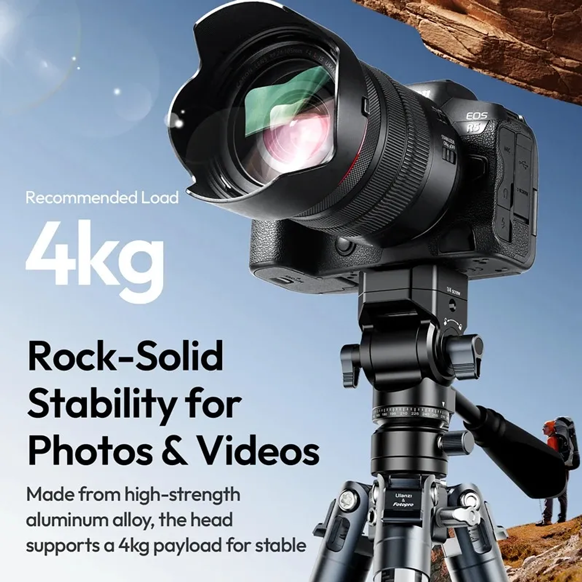 Ulanzi U-190II Cabezal Fluido Para Video Con Equilibrio de Cabezal 14