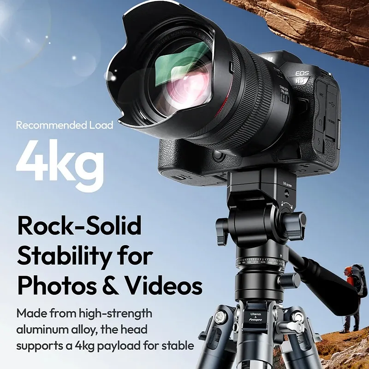 Ulanzi U-190II Cabezal Fluido Para Video Con Equilibrio de Cabezal 14