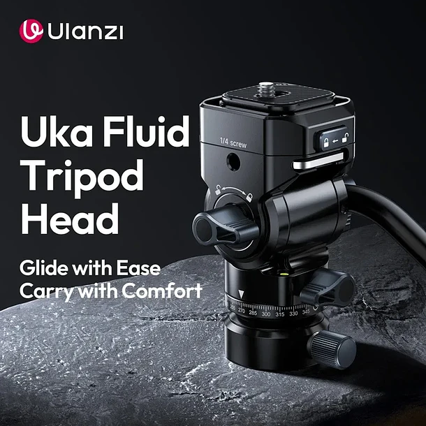 Ulanzi U-190II Cabezal Fluido Para Video Con Equilibrio de Cabezal 15