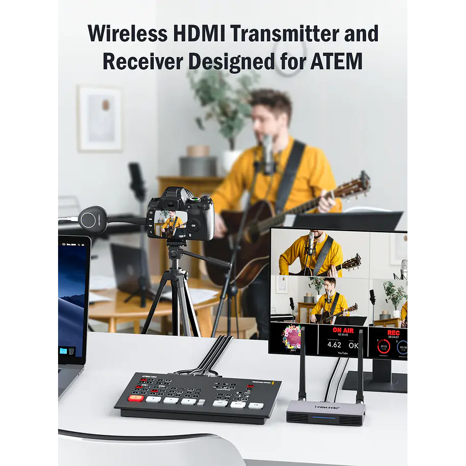 Lemorele G50R20 Kit Transmisor y Receptor HD Inalámbrico Hasta 50 Metros 4