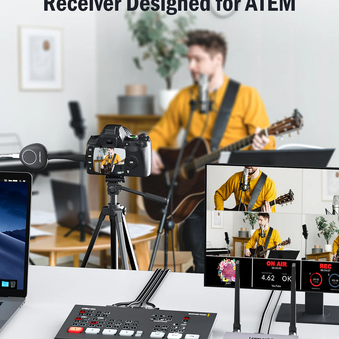 Lemorele G50R20 Kit Transmisor y Receptor HD Inalámbrico Hasta 50 Metros 4