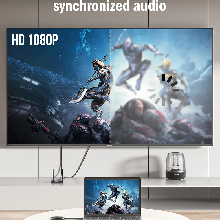 Lemorele G50R20 Kit Transmisor y Receptor HD Inalámbrico Hasta 50 Metros 5