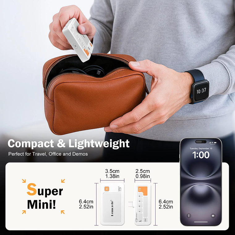 Lemorele P400 Wireless HDMI Multiples Transmisiones 1080P HD 9