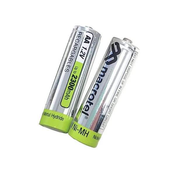 Macrotel Pack pilas recargables AA ni-mh 2300ma 2 unidades 1