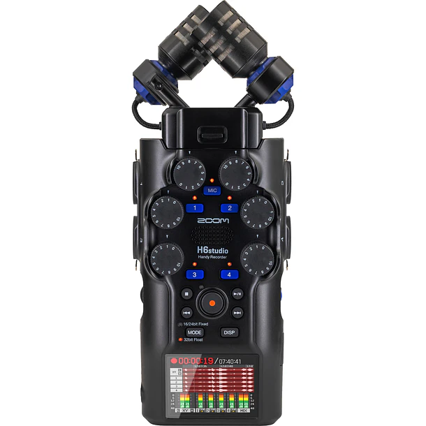 Zoom H6studio Grabadora Portátil de 6 pistas Con Grabación en 32‑Bit Float 1