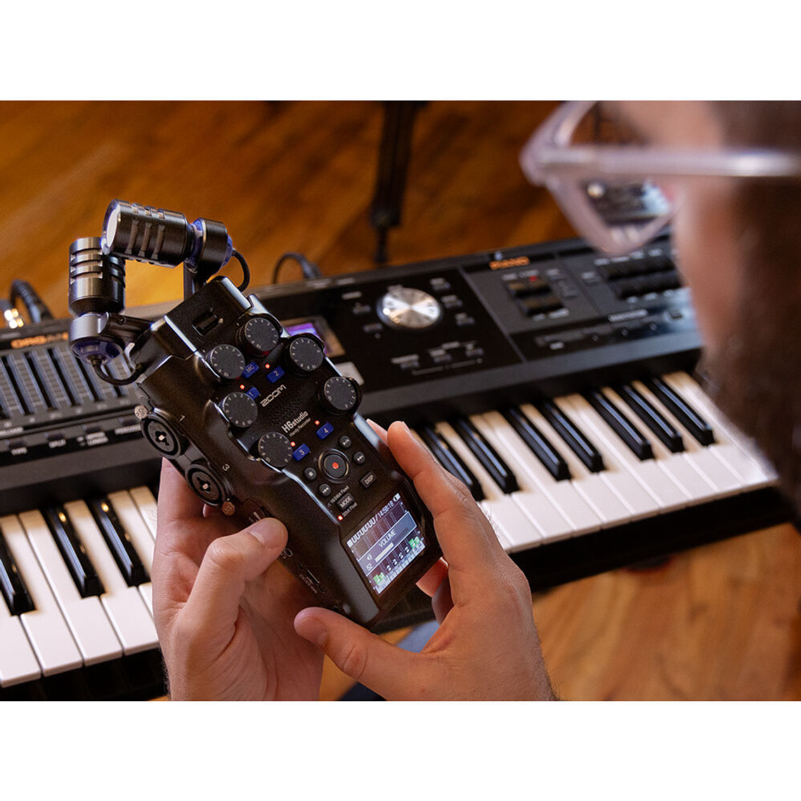 Zoom H6studio Grabadora Portátil de 6 pistas Con Grabación en 32‑Bit Float 6