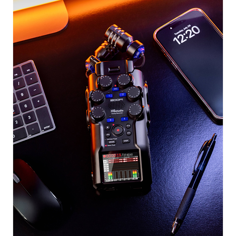 Zoom H6studio Grabadora Portátil de 6 pistas Con Grabación en 32‑Bit Float 13