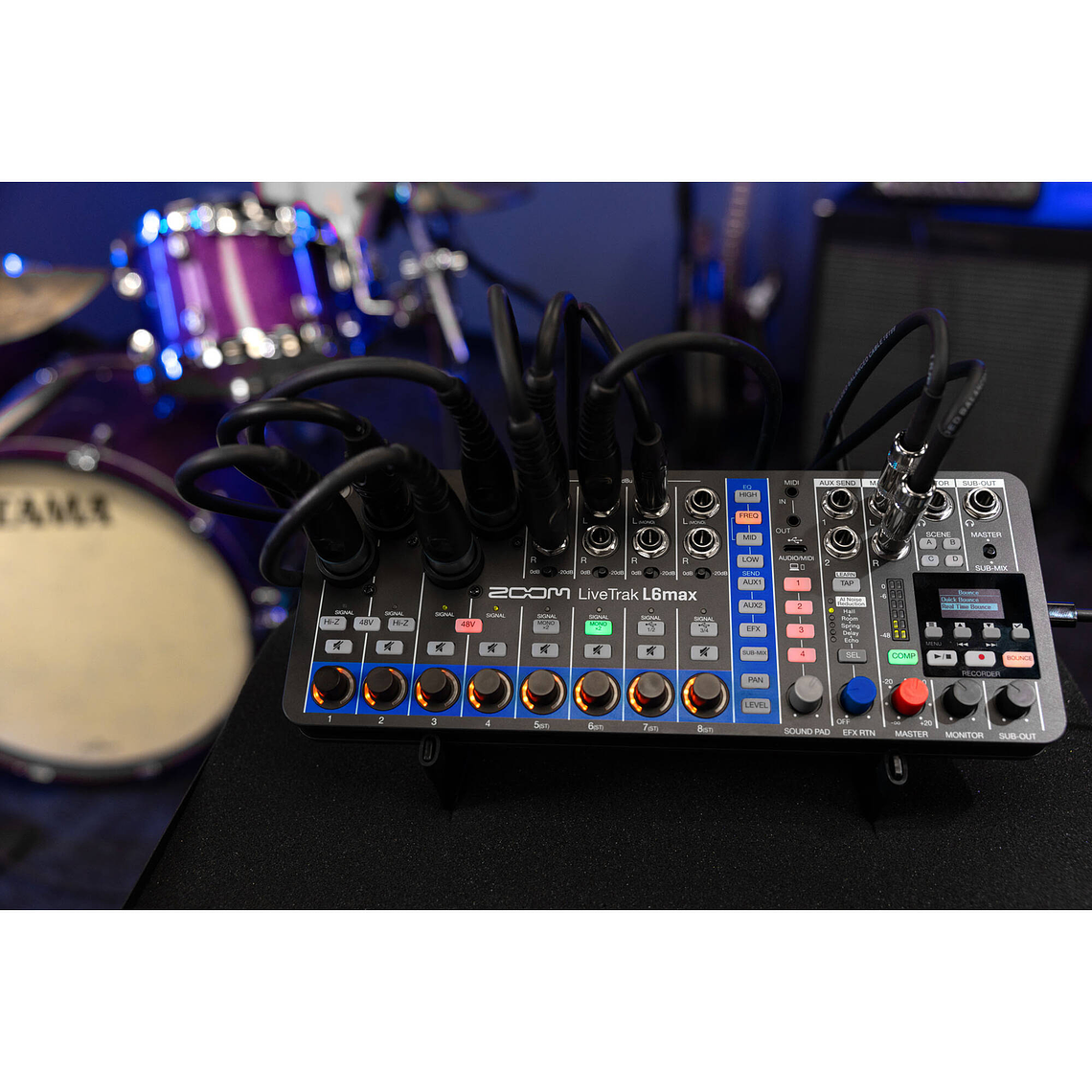 Zoom LiveTrak L6max Mezcladora y grabadora portátil de 12 canales 9