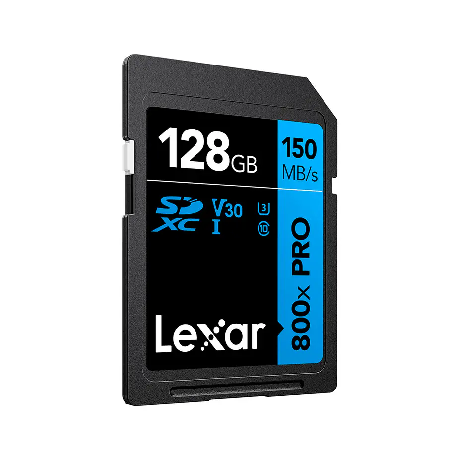Lexar Tarjeta Memoria Lexar 128GB SDXC 800XPRO V30 UHS-I 150MB/s 5