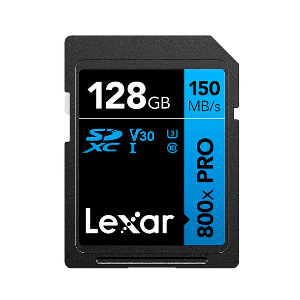 Lexar Tarjeta Memoria Lexar 128GB SDXC 800XPRO V30 UHS-I 150MB/s 1