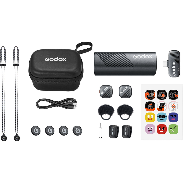 Godox Cube-SC Kit2 Micrófono Inalámbrico Doble Usb-C 1