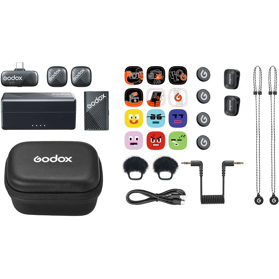 Godox Cube-C Combo Kit 1 Micrófono Doble Para Cámaras y USB-C 26