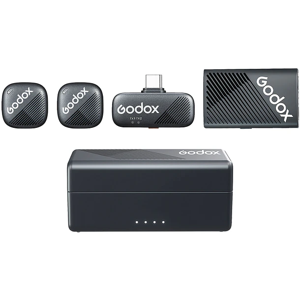 Godox Cube-C Combo Kit 1 Micrófono Doble Para Cámaras y USB-C 27